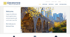Desktop Screenshot of cornerstonewealthadvisors.com