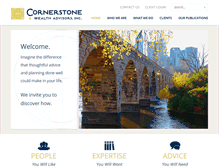 Tablet Screenshot of cornerstonewealthadvisors.com